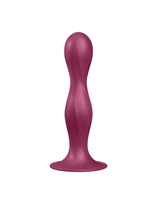 Gode ventouse silicone rouge Double Ball-R Satisfyer - CC597842