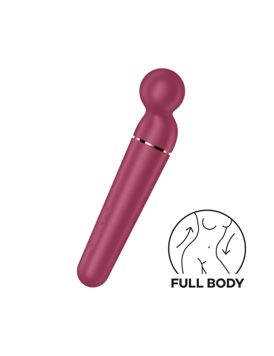 Vibromasseur wand rouge USB 60 vibrations Planet Wand-er Satisfyer - CC597844