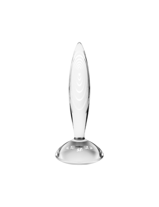 Gode anal en verre borosilicaté massif transparent Sparkling Crystal Satisfyer - CC597830