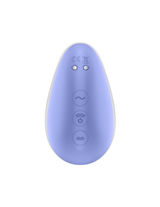 Stimulateur clitoridien par onde de pression sans contact et par vibration USB violet et rose, Pixie Dust Satisfyer - CC597836