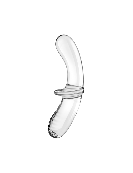 Gode en verre borosilicaté massif transparent Double Crystal Satisfyer - CC597829