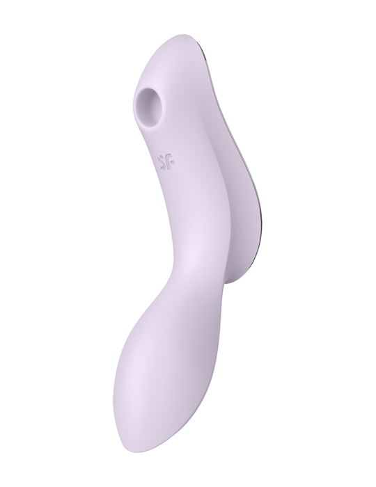 2 en 1 Vibromasseur et stimulateur de clitoris USB violet Curvy Trinity 2 Satisfyer - CC597788