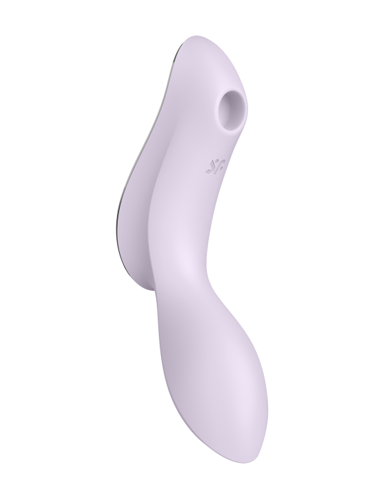 2 en 1 Vibromasseur et stimulateur de clitoris USB violet Curvy Trinity 2 Satisfyer - CC597788