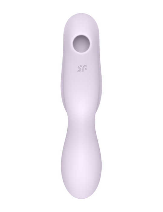 2 en 1 Vibromasseur et stimulateur de clitoris USB violet Curvy Trinity 2 Satisfyer - CC597788