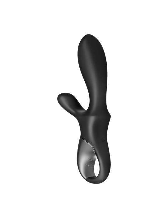 Vibromasseur rabbit noir USB, chauffant et connecté Heat Climax  Satisfyer - CC597791