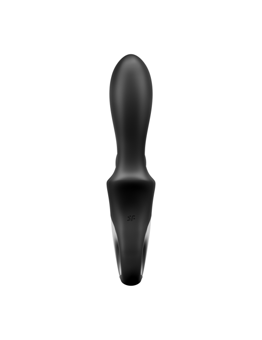 Vibromasseur rabbit noir USB, chauffant et connecté Heat Climax  Satisfyer - CC597791