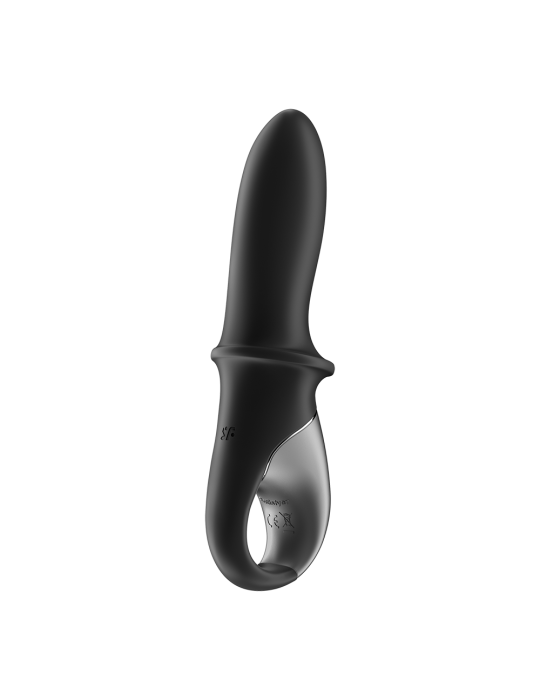 Vibromasseur noir USB, chauffant et connecté Hot Passion Satisfyer - CC597790