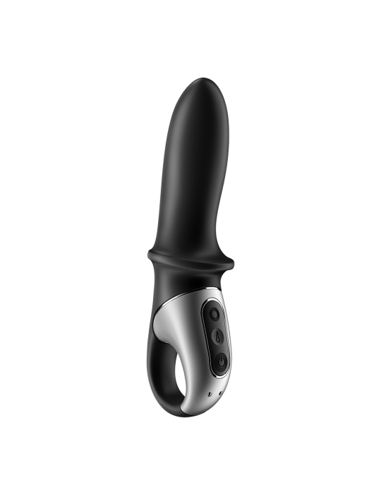 Vibromasseur noir USB, chauffant et connecté Hot Passion Satisfyer - CC597790