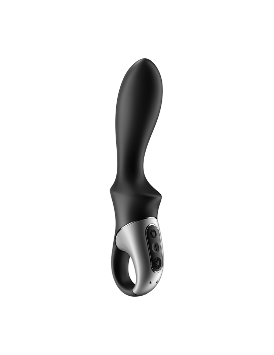 Vibromasseur noir USB, chauffant et connecté Heat Climax Satisfyer - CC597789