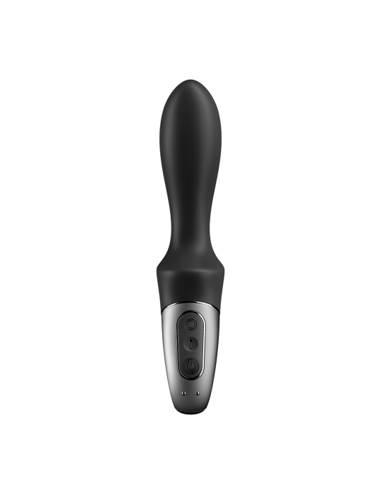 Vibromasseur noir USB, chauffant et connecté Heat Climax Satisfyer - CC597789