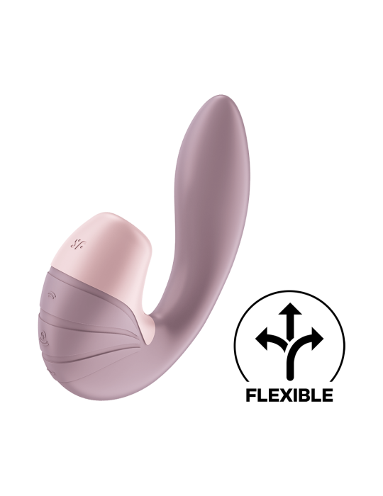 2 en 1 Vibromasseur point G avec stimulateur clitoris USB rose Supernova Satisfyer - CC597780