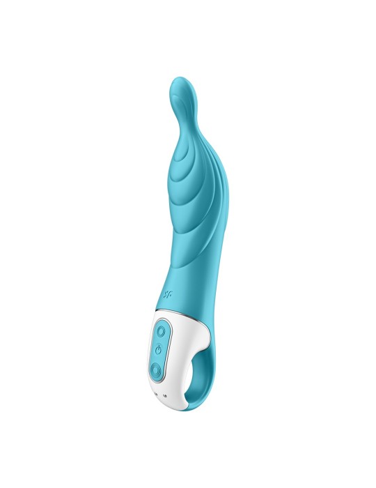 Vibromasseur rainuré Point A couleur turquoise A-Mazing 2 Satisfyer - CC597767