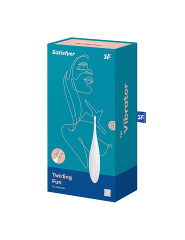 Stimulateur polyvalent pour zone ciblé blanc USB, Twirling Fun Satisfyer - CC597725