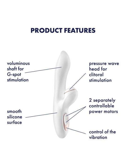 Vibromasseur rabbit blanc Pro G-spot Satisfyer - CC597126