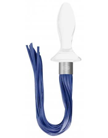 Plug en verre Tail Blanc 9 x 3.5cm