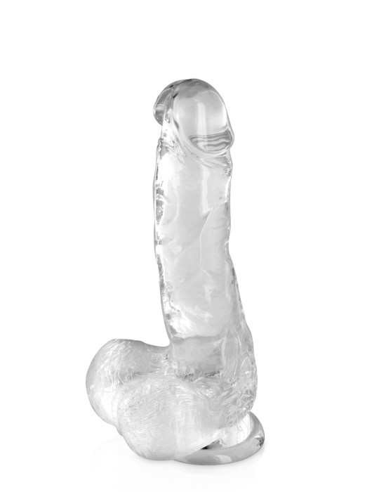 Gode jelly transparent ventouse taille M 17.5cm - CC570123