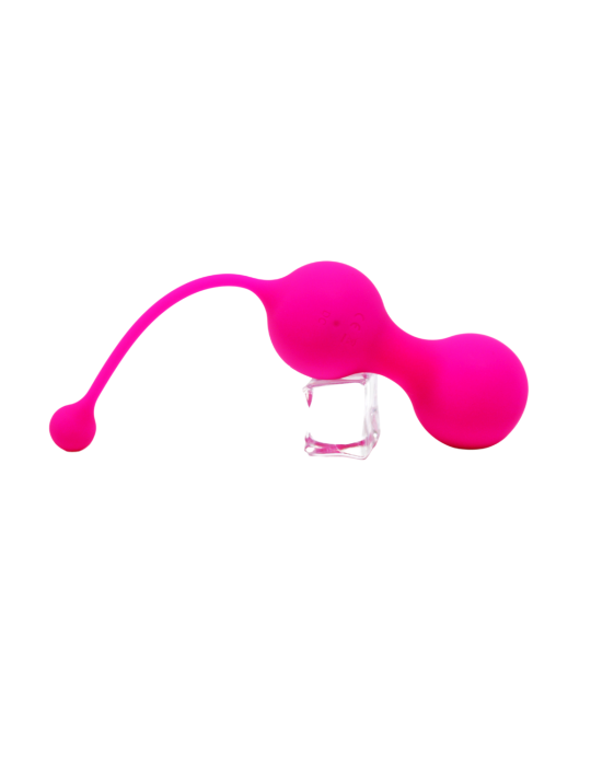 MINA Rose, Boules de Geisha en silicone médical USB avec télécommande - BQ130PNK