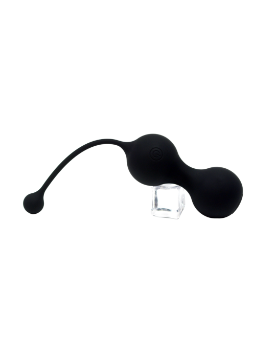 MINA Noir, Boules de Geisha en silicone médical USB avec télécommande - BQ130BLK