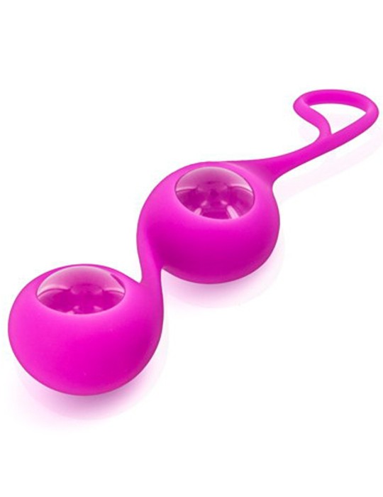 Boules de Geisha rose verre et silicone - CC571001