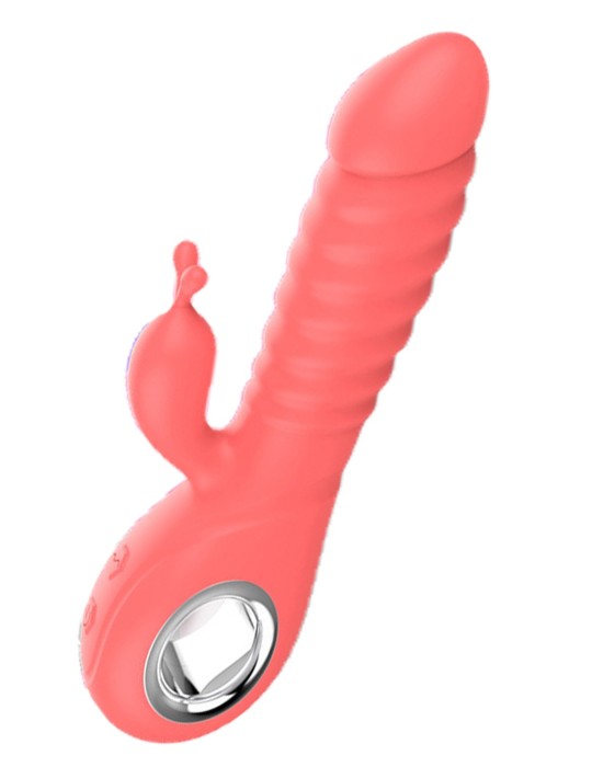 Vibromasseur rabbit rotatif 7 vibrations USB - TOZ-025B