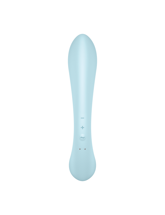 2 en 1 Rabbit point G avec stimulateur de clitoris et Wand Bleu USB Triple Oh Satisfyer - CC597813