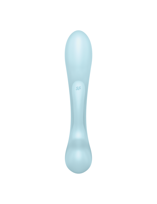 2 en 1 Rabbit point G avec stimulateur de clitoris et Wand Bleu USB Triple Oh Satisfyer - CC597813