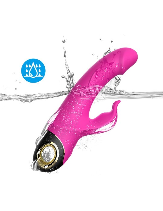 Vibromasseur Rabbit rose 9 modes de vibrations puissantes - USK-V10PNK