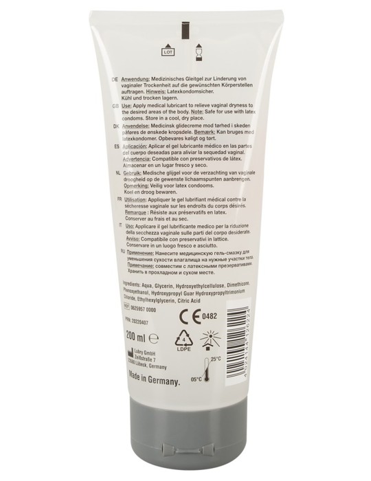 Gel lubrifiant PERFORMANCE à base d'eau et de silicone, végétalien 200ml - R625957