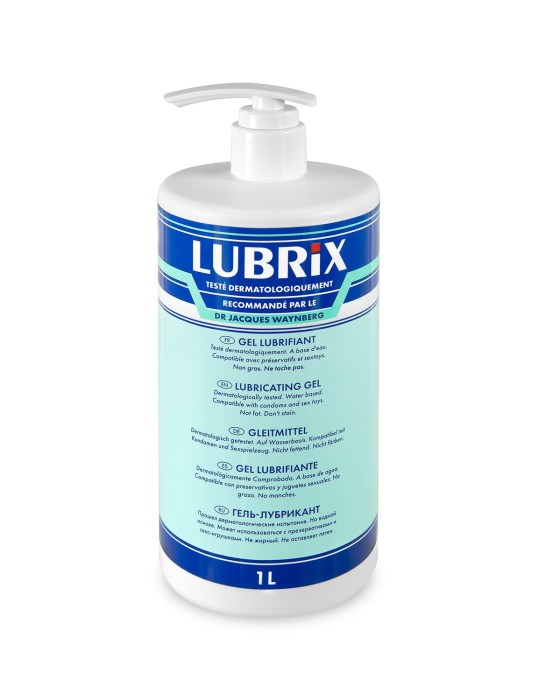 Gel lubrifiant 1 litre à base d'eau Lubrix - CC800152