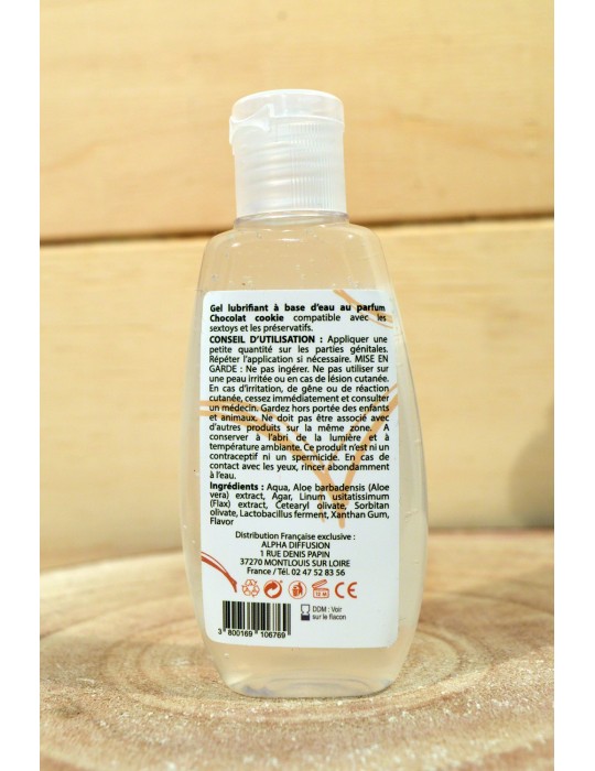 Lubrifiant à base d'eau 100% naturel Chocolat Cookie 90 ml - SEZ088