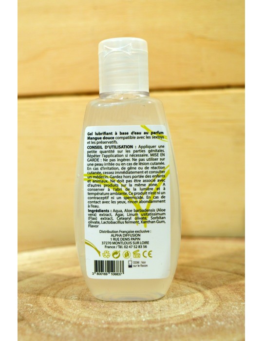 Lubrifiant à base d'eau 100% naturel Mangue Douce 90 ml - SEZ079