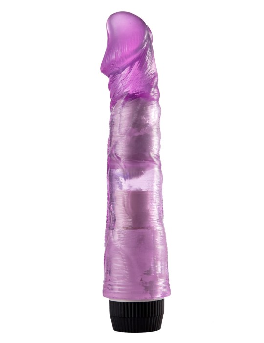 Vibromasseur 20 cm Jelly violet avec Picots - YOJ-027PU