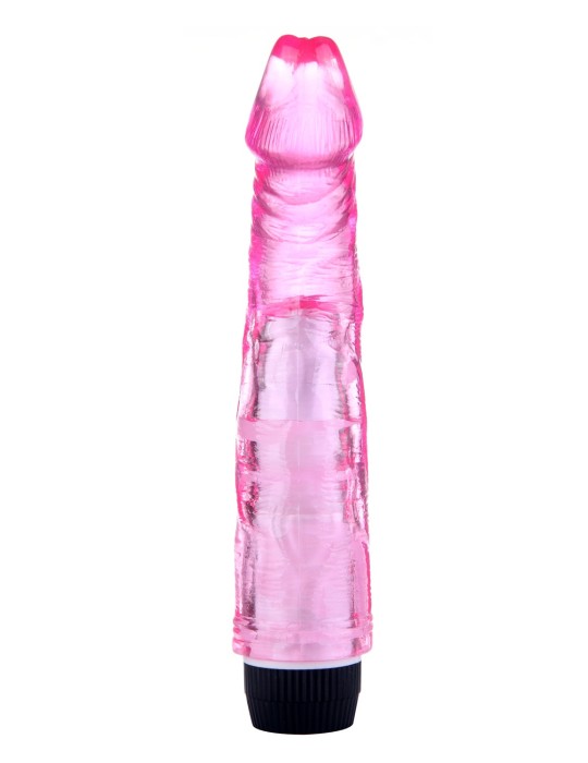 Vibromasseur 20 cm Jelly rose - YOJ-027PK