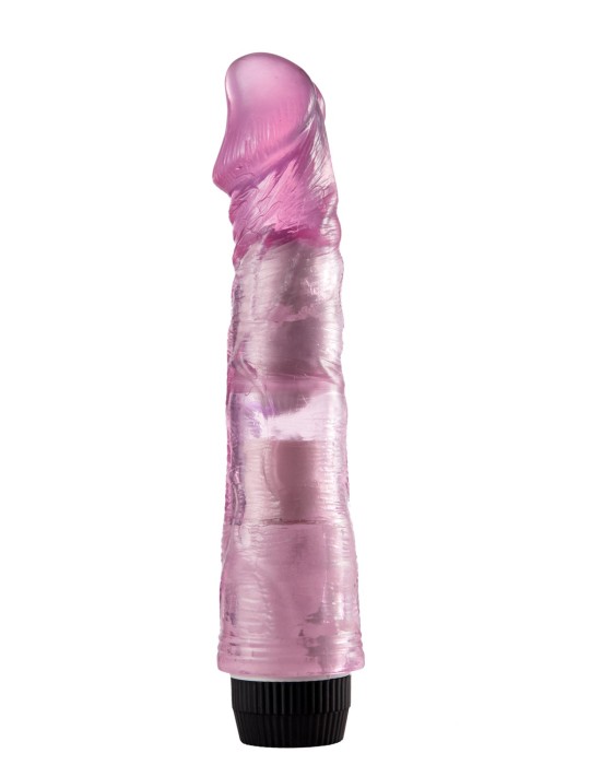 Vibromasseur 20 cm Jelly rose - YOJ-027PK