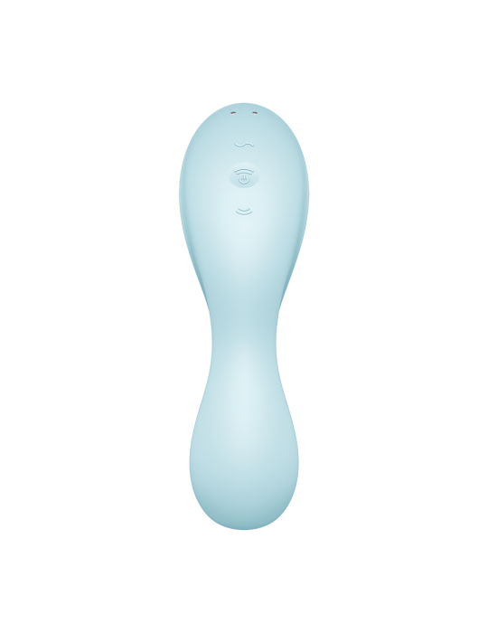 Vibromasseur connecté 3 en 1 Bleu USB Curvy Trinity 5 - CC597823