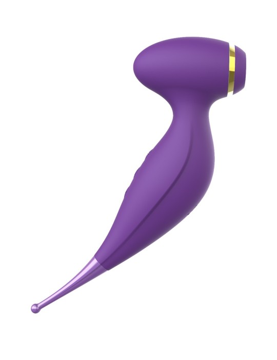 Oiseau du Paradis - Vibromasseur 2 en 1 avec vibration clitoridienne par membrane et embout stimulateur violet - CR-820PUR