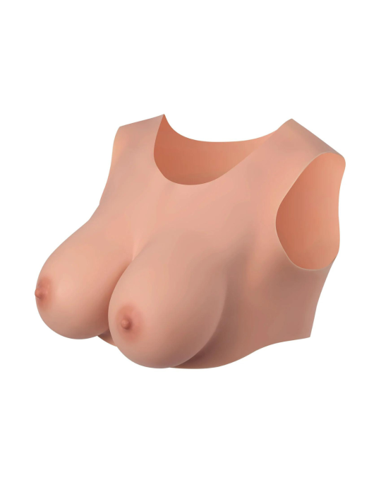 Buste seins réaliste couleur peau claire Taille M Bonnet D - CC730014019404