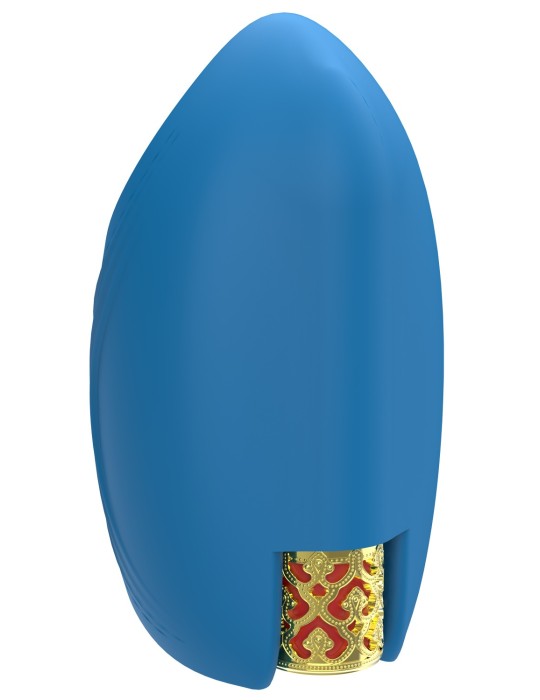 Masturbateur vibrant bleu en silicone, USB MILO - WS-NV524